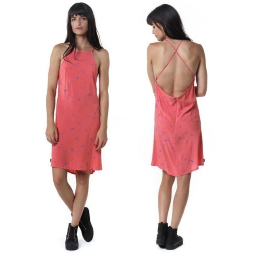 NWT Insight Karlie Dress Iconic Orange Women’s Coverup Skater Vibe